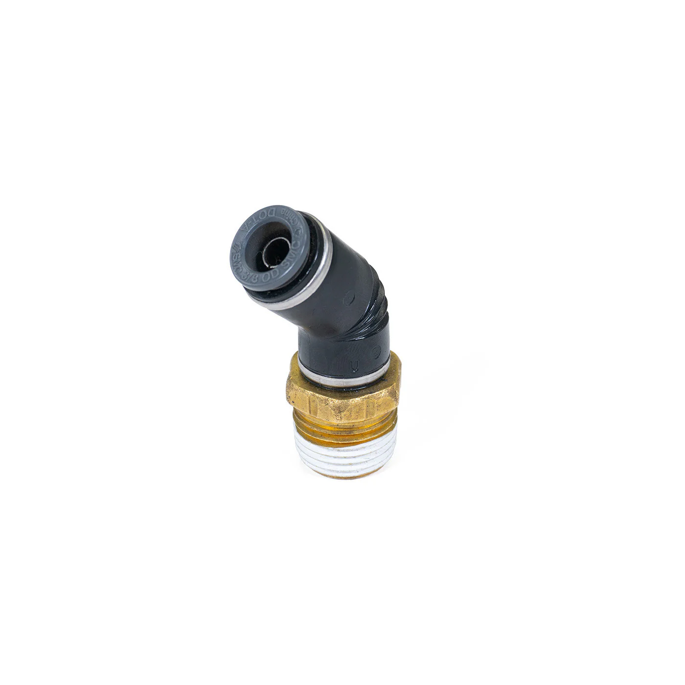 1/2" NPT to 3/8" PTC 45-Degree Elbow Fitting - Image 2