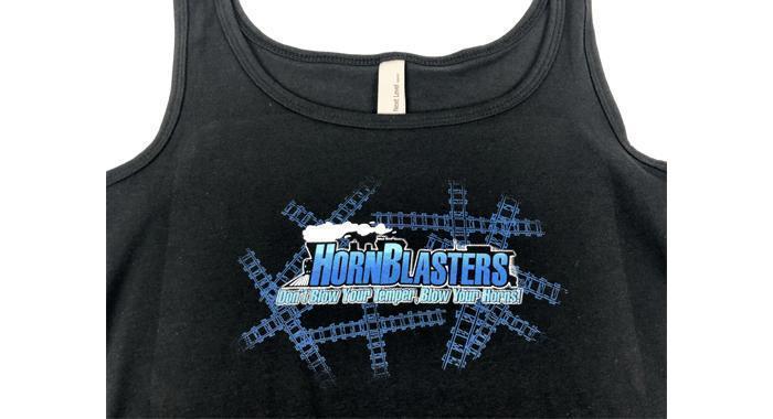 Black HornBlasters Train Logo Tank Top - Image 2