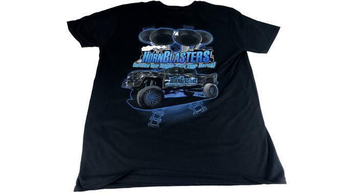 Black HornBlasters Truck T-Shirt - Image 2