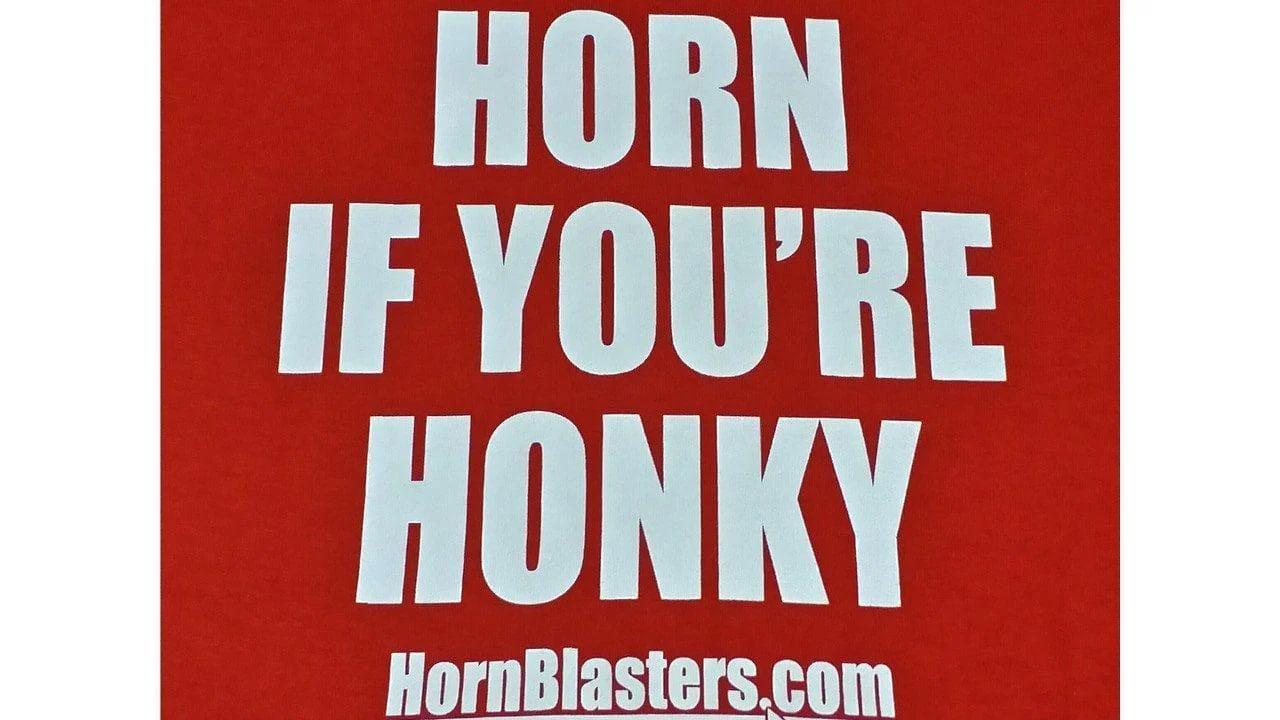 Horn If You're Honky T-Shirt - Image 3