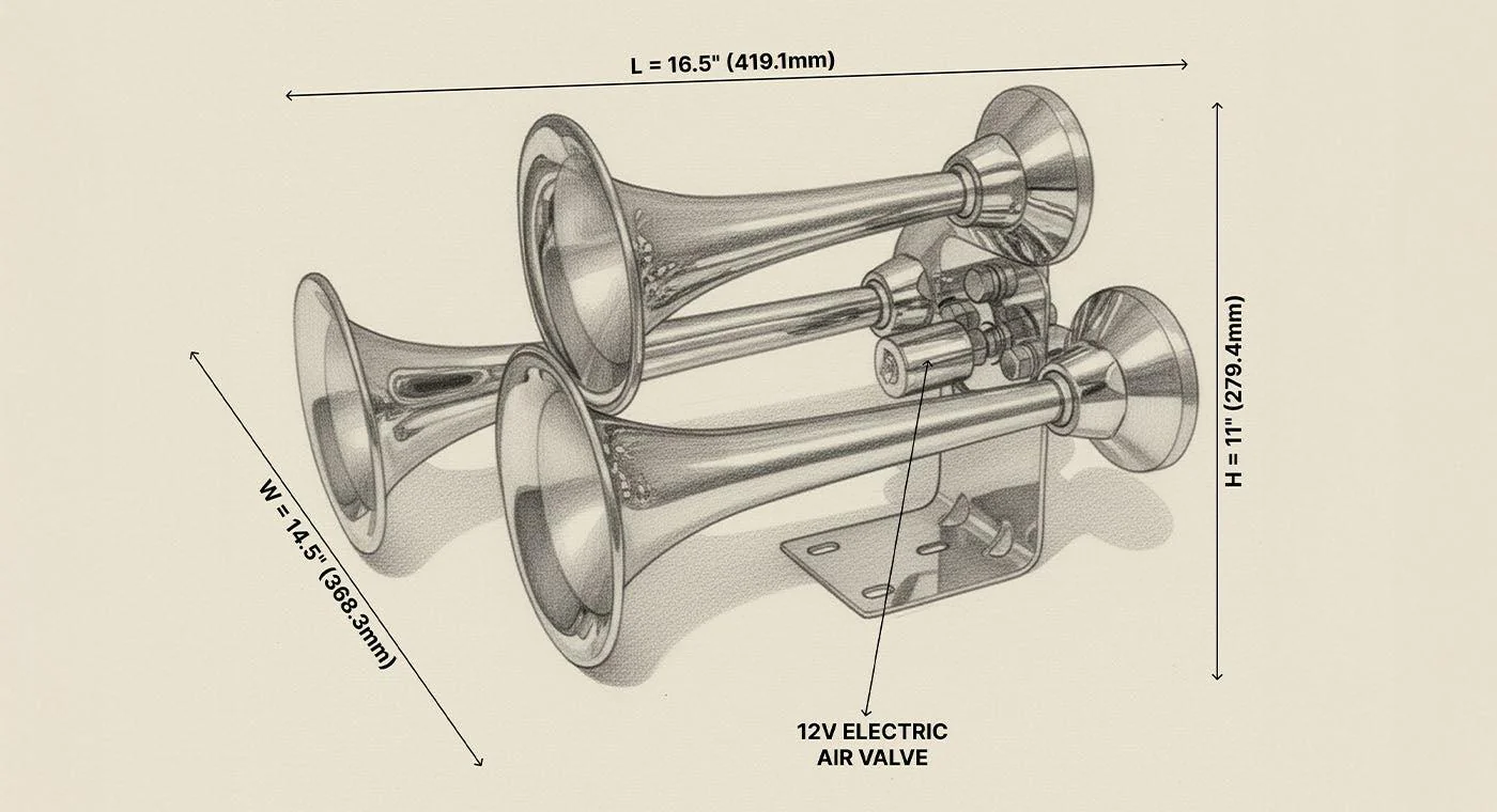 Mini Outlaw Train Horn - Image 4