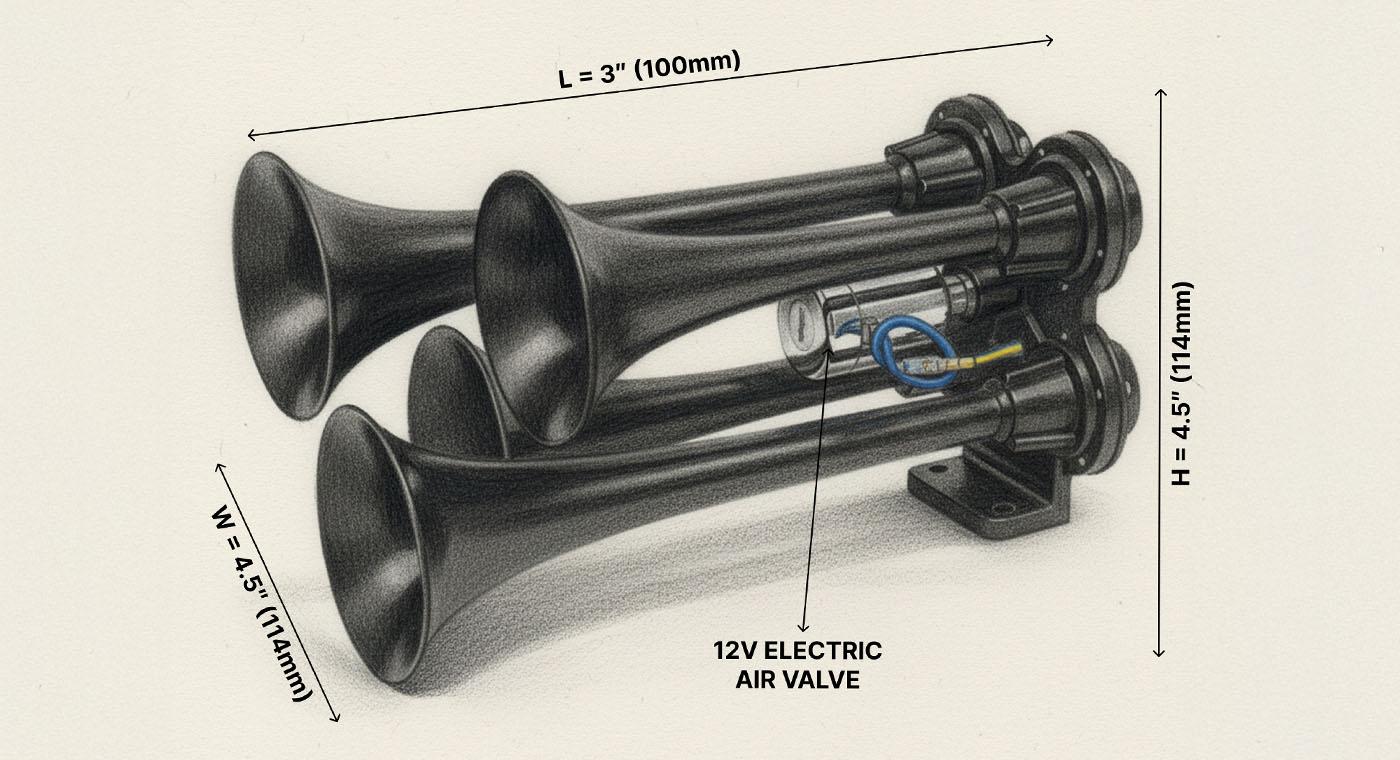 Open Box Bullet Air Horn - Image 3