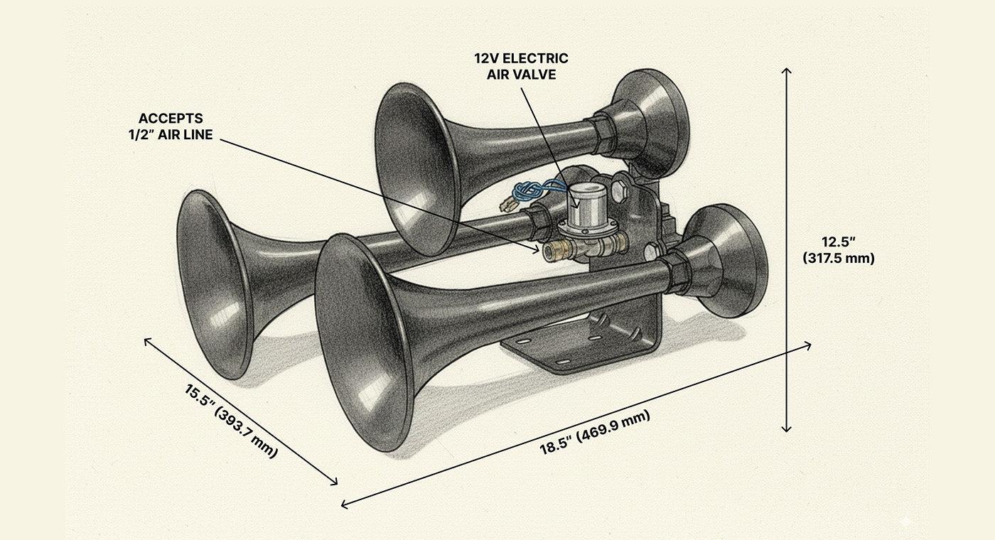 Outlaw Train Horn Kit - Image 10