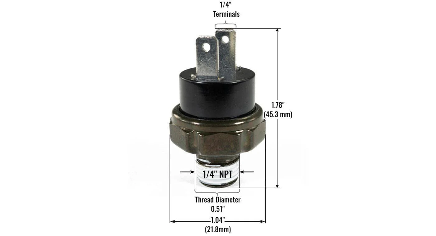 HornBlasters 1/4" NPT Bottle Cap Pressure Switch - Image 5