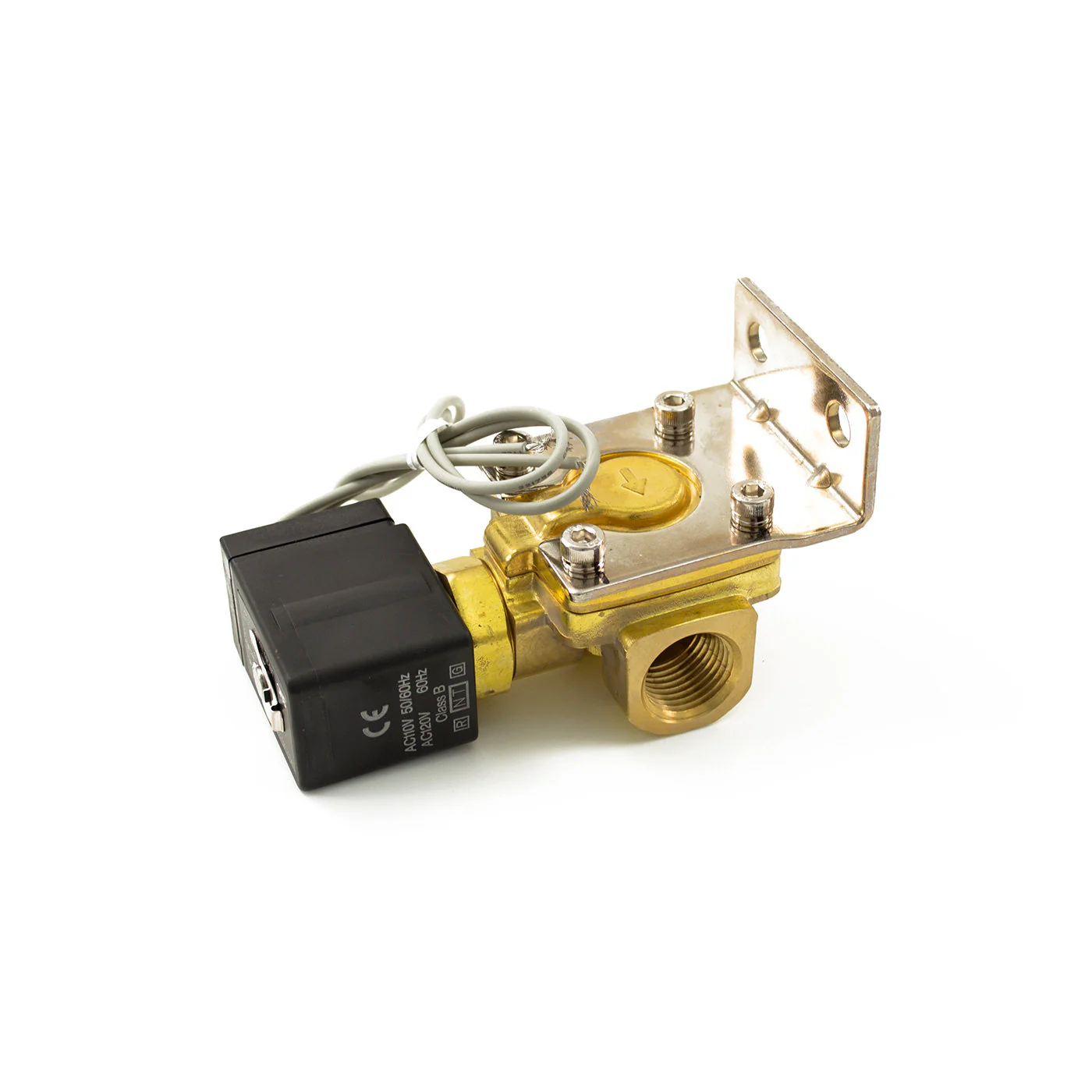 SMC Brass 1/2" 110 Volt Electric Air Valve - Image 4