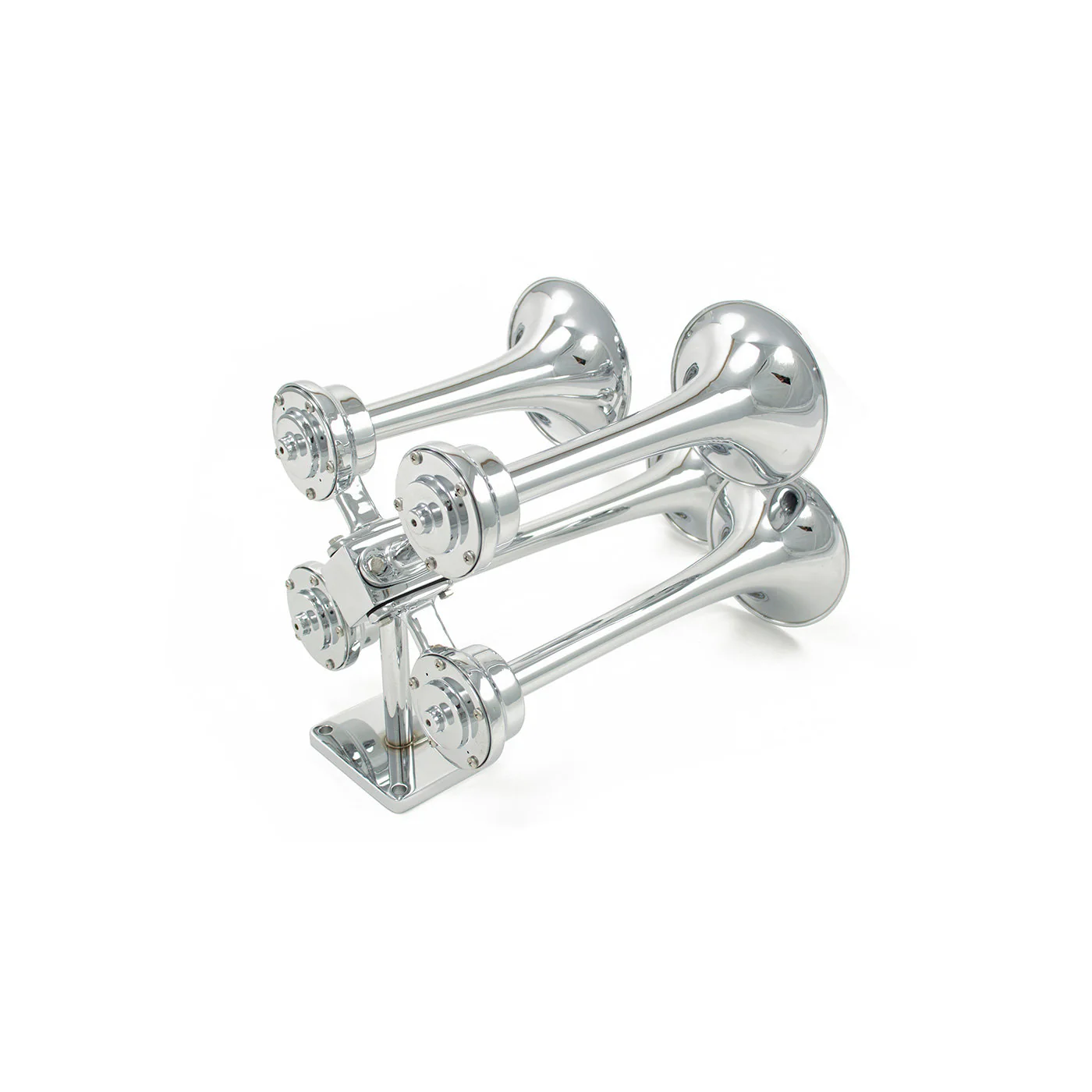 Strombos Chrome Quadruplex Nautical Horn - Image 2